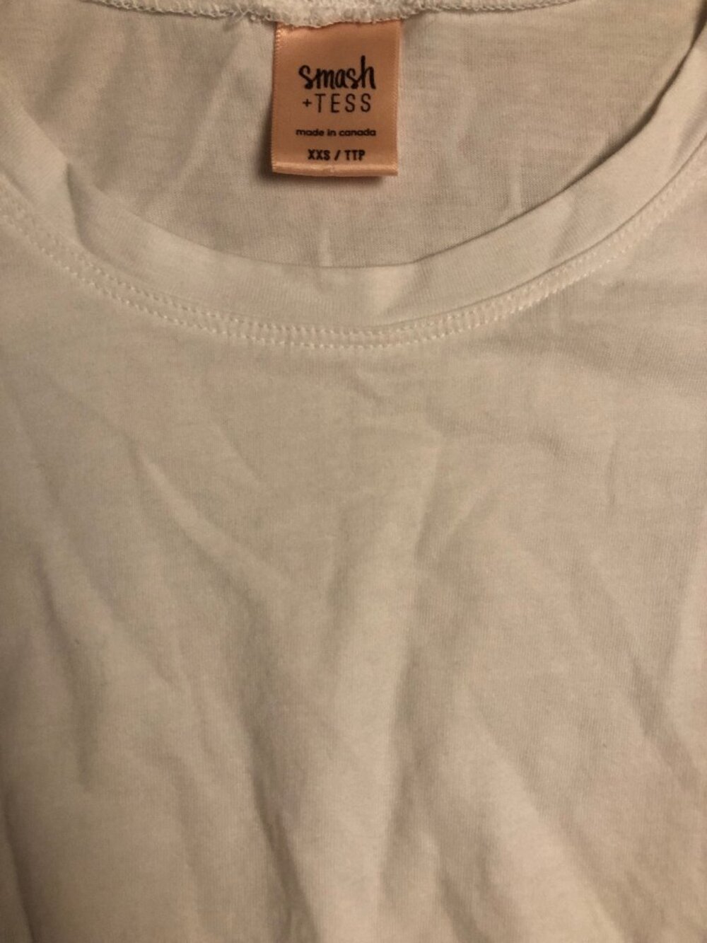 Smash + Tess White Tee Bodysuit | XXS Fits XS | Excellent Condition